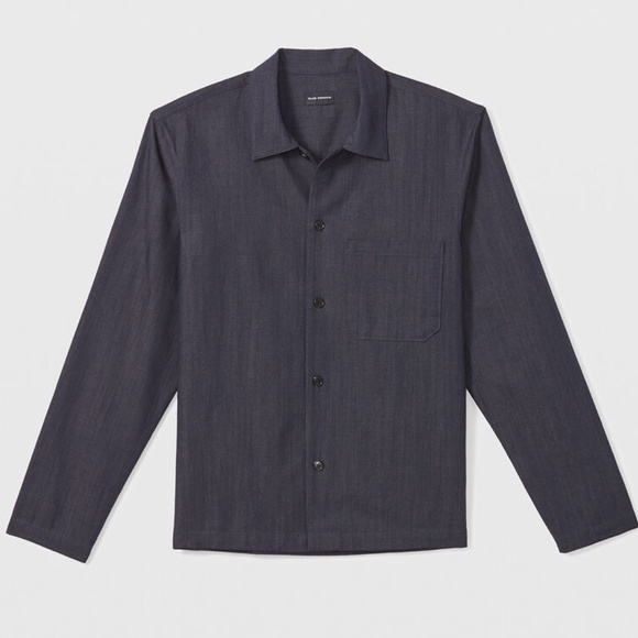 Long Sleeve Workshirt - New With Tags - NEVER WORN - Indigo - Picture 4 of 4